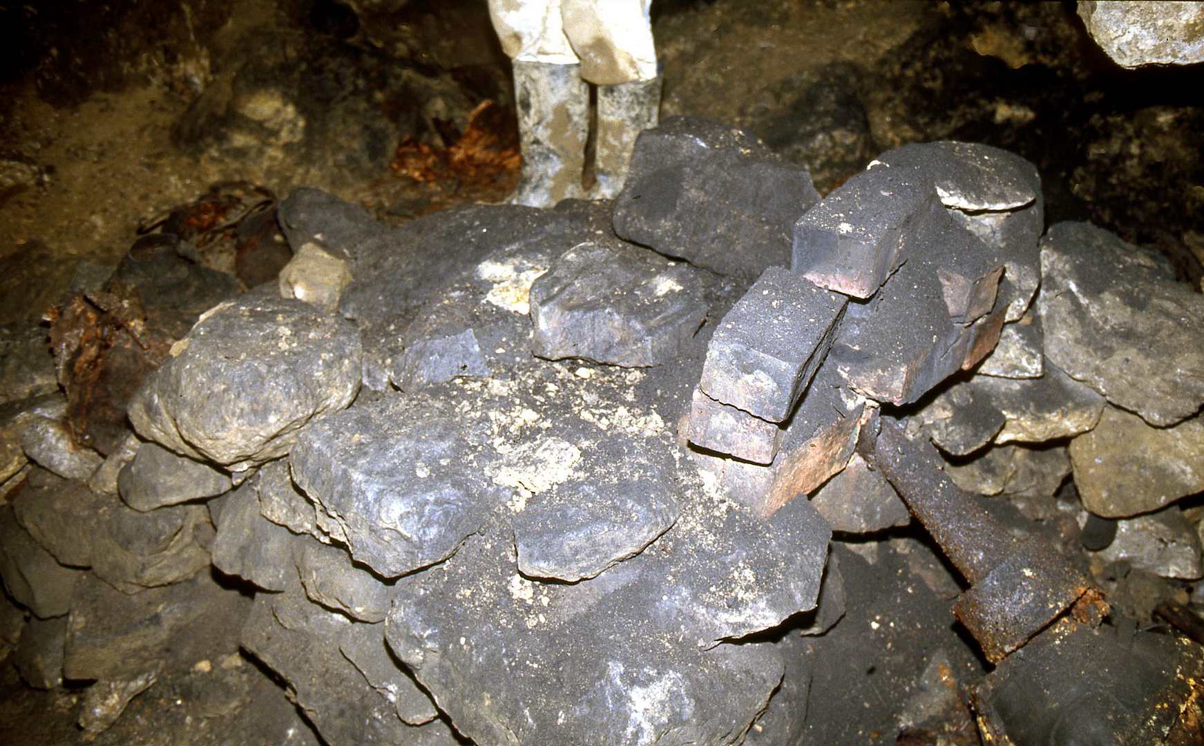 Old forge underground in Old Millclose Mine Spt 1990